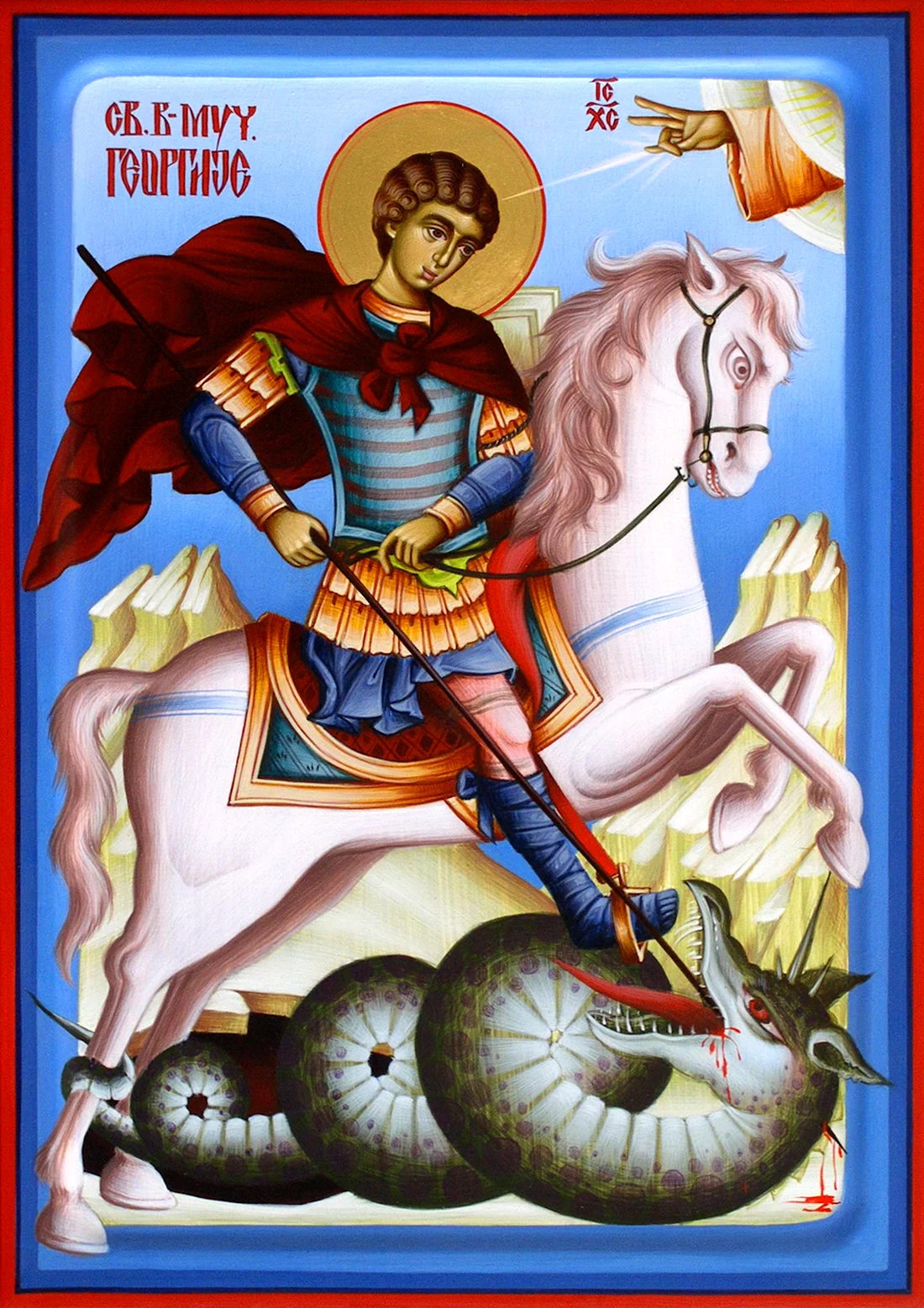 Каноническая икона Георгия Победоносца