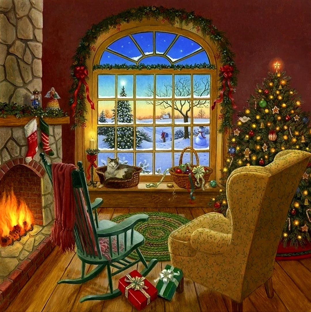 Картины Ruth Sanderson Рождество