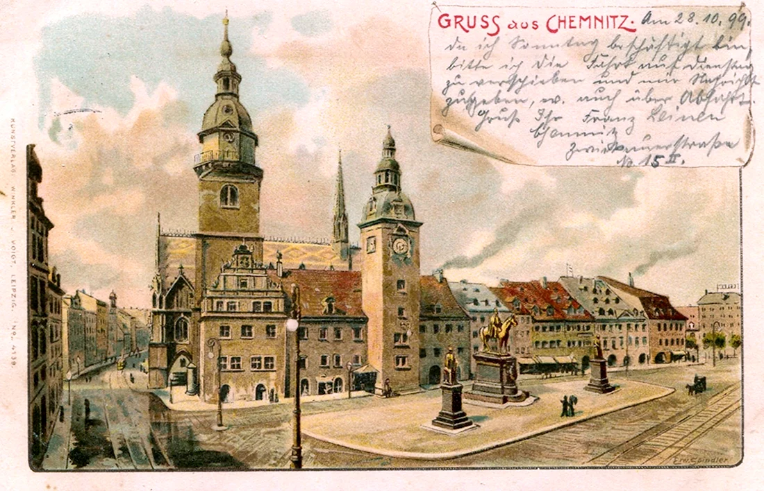 Хемниц Германия 19 век