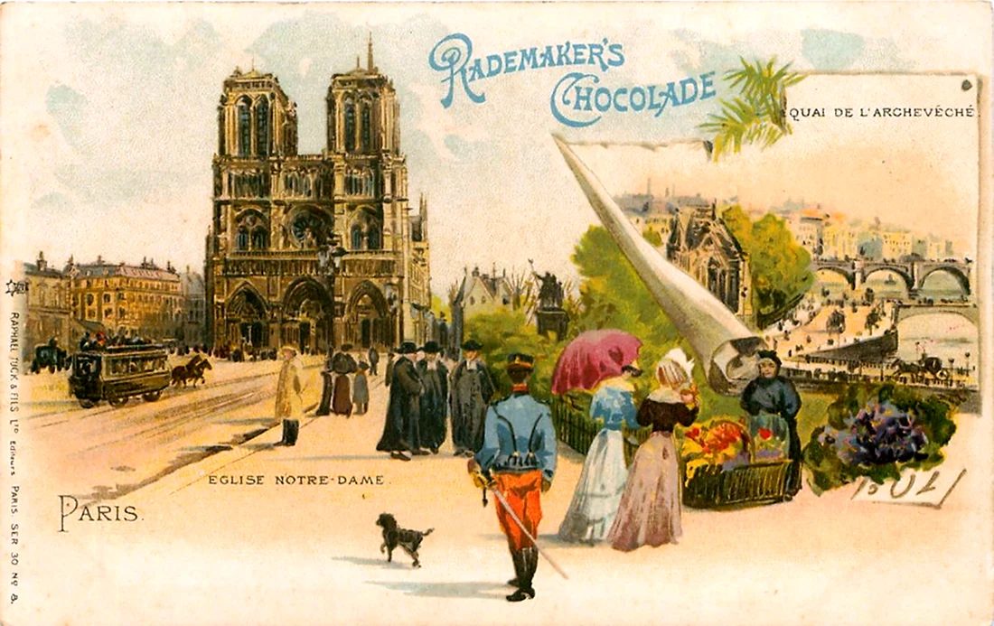 Первая французская открытка