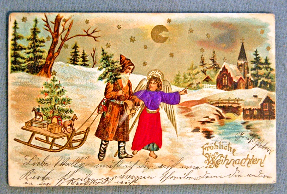 Первая Рождественская открытка в России Федора Беренштам