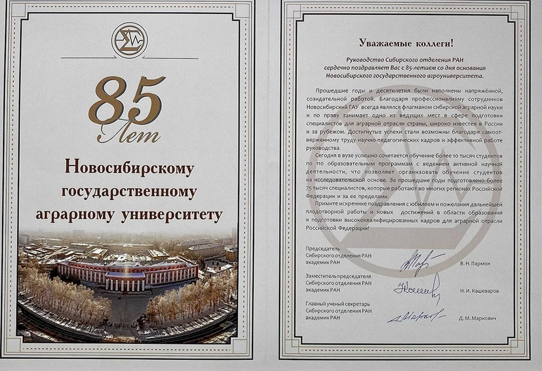 Поздравление с 85 летием