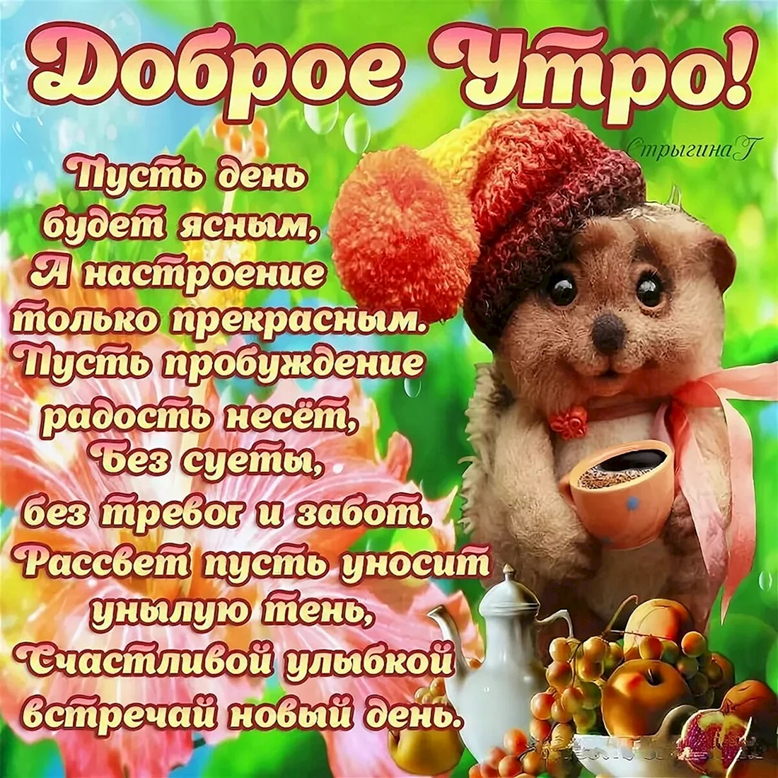 Пожеланиясжобрымутром