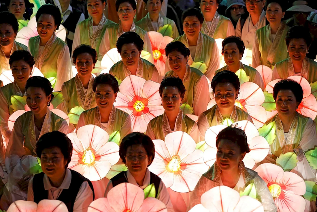 Праздник лотосовых фонарей в Корее