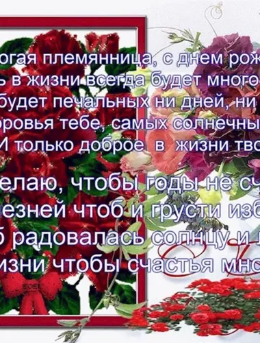 С днём рождения племяннице