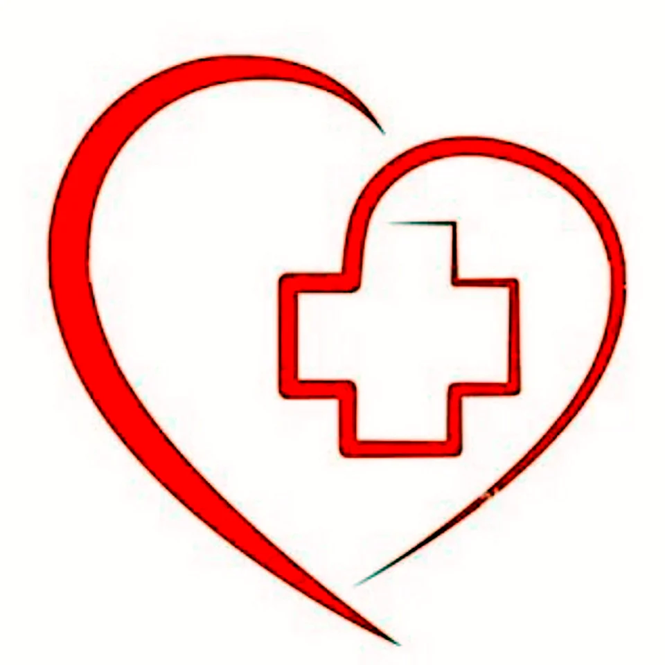 Сердце с медицинским крестом