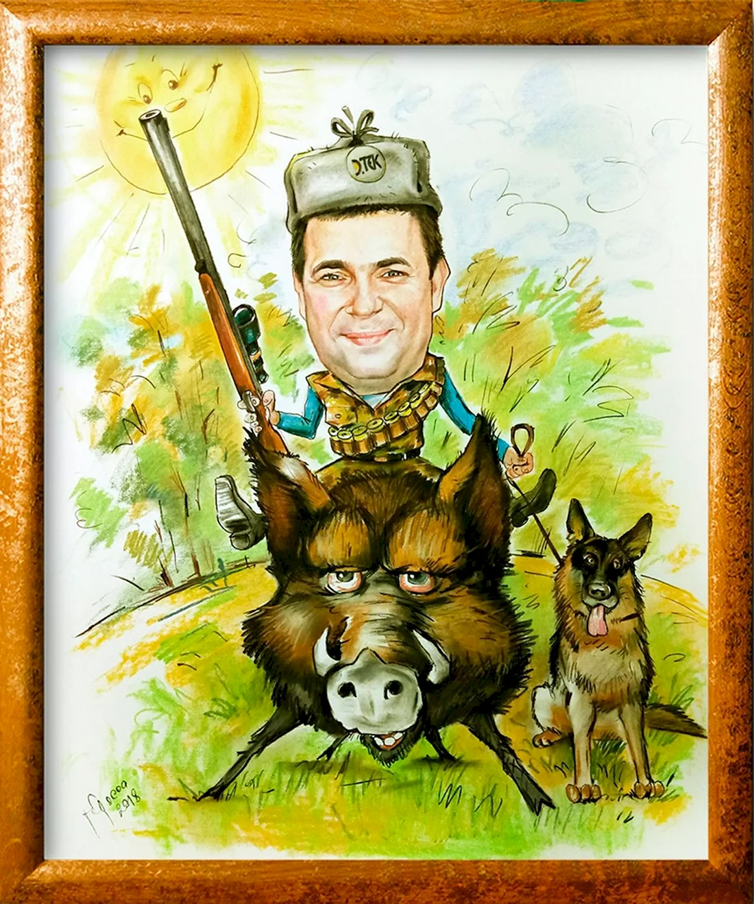 Шарж охотник