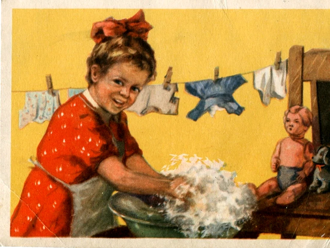 Советские открытки с изображением детей