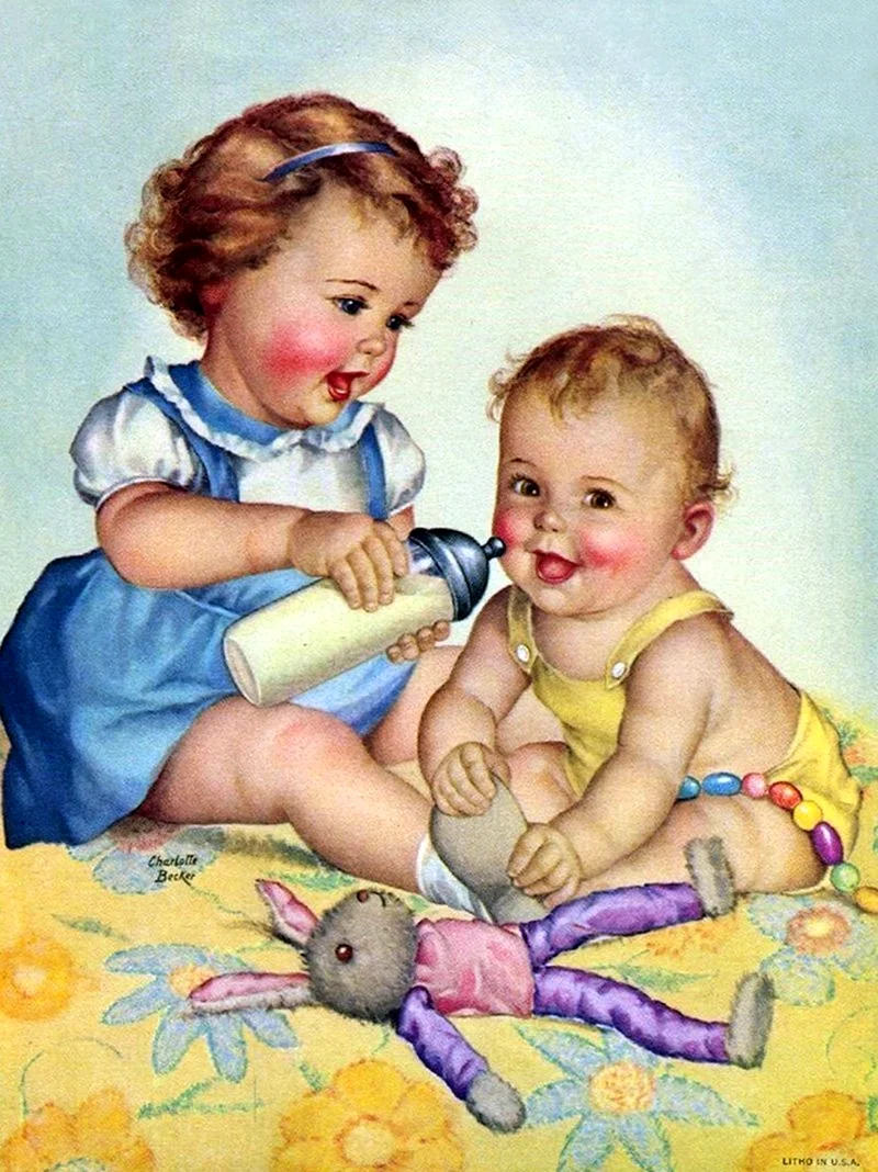 Старые открытки с детьми