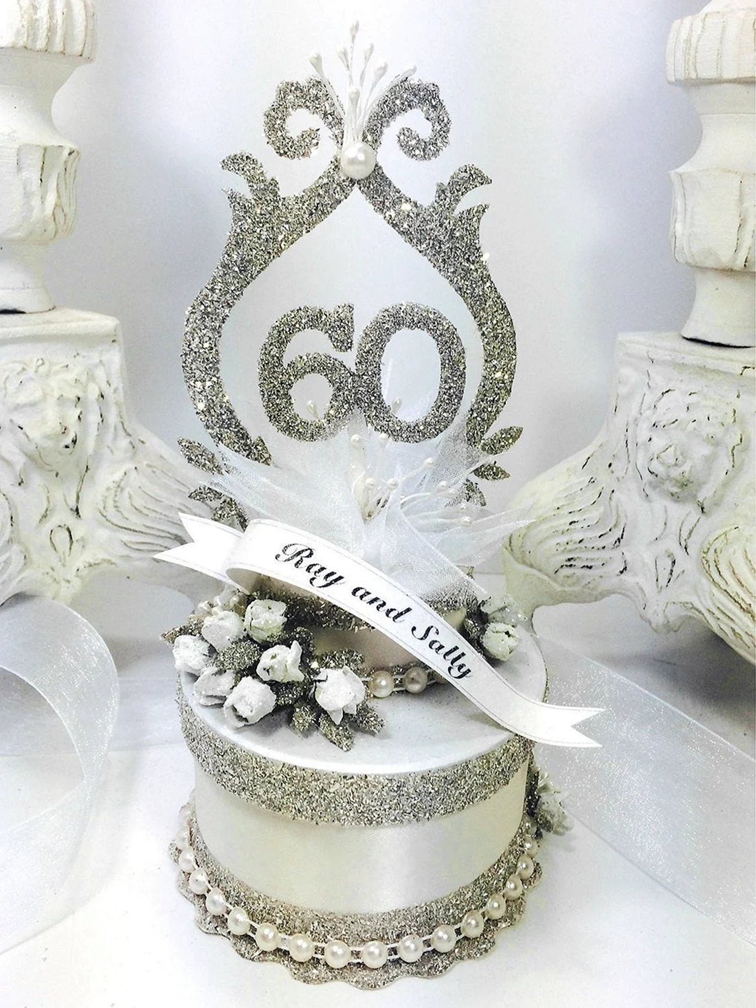 Торт на бриллиантовую свадьбу