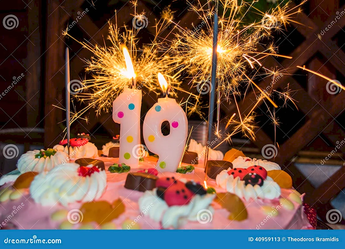 Торт на день рождения 19 лет