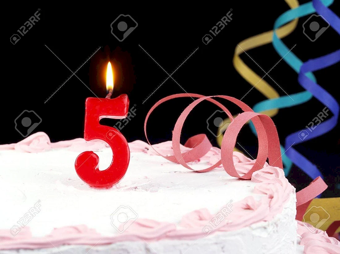 Тортик с пятью свечками