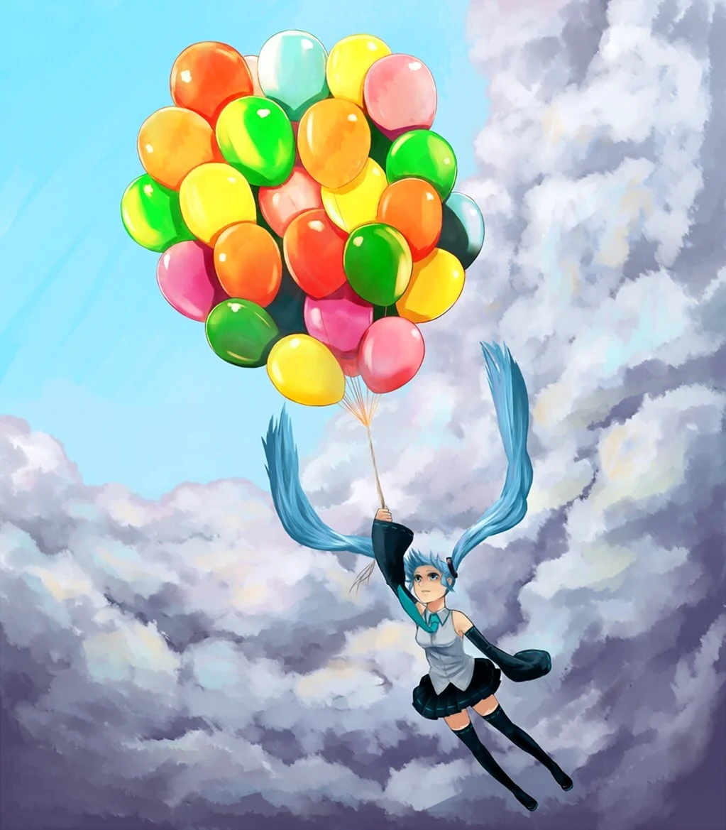 Воздушный шар аниме