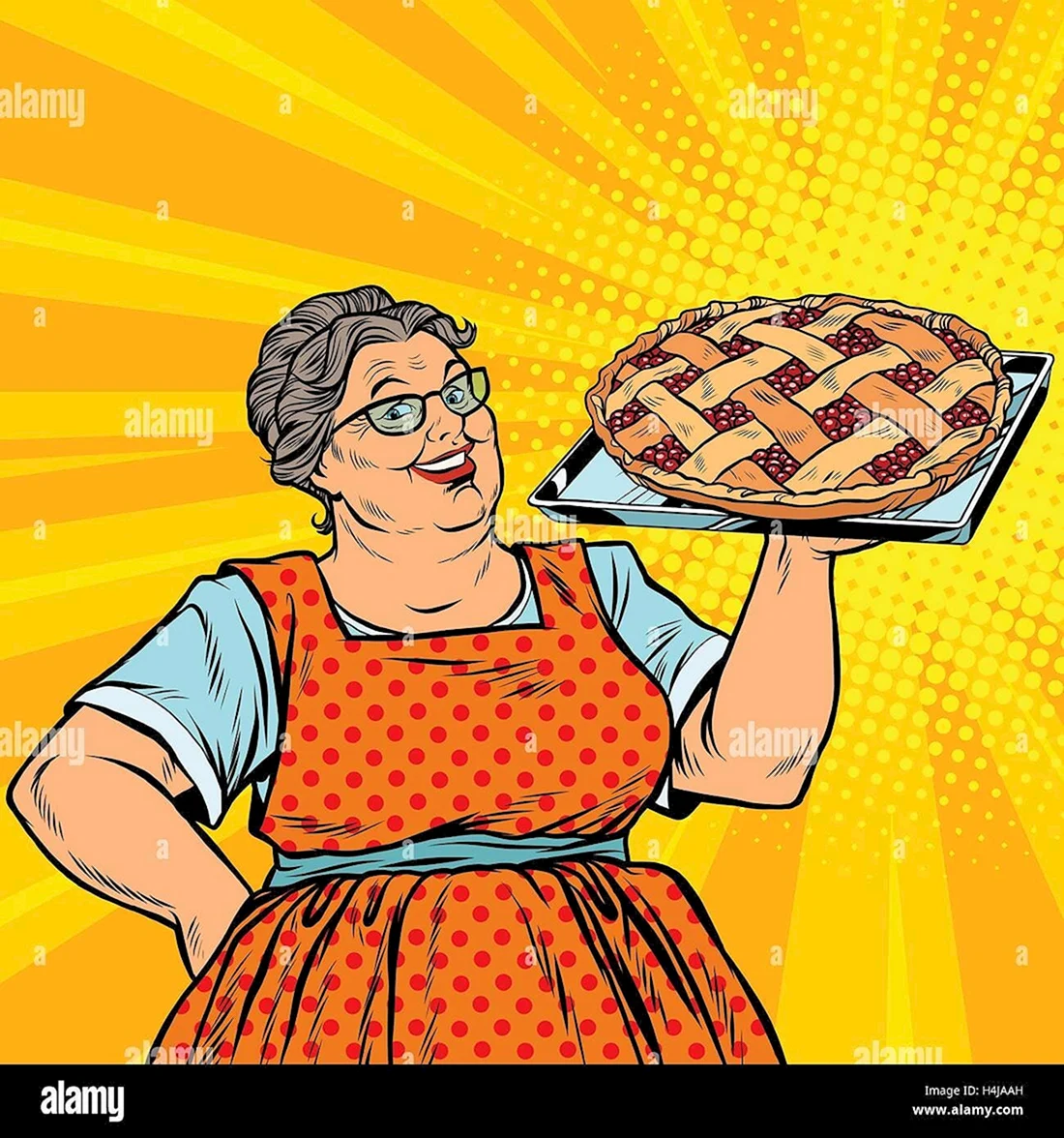 Женщина с пирогом