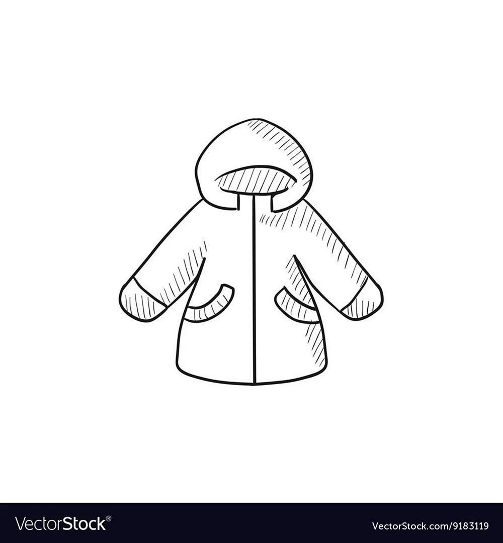 Значок зимняя куртка